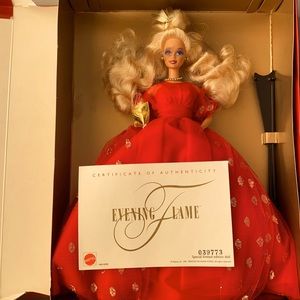 NIB Barbie Evening Flame with certificate.